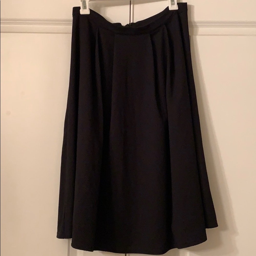 Waffle Knit A-Line Skirt